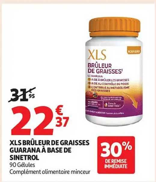 XLS BRÛLEUR DE GRAISSES GUARANA À BASE DE SINETROL