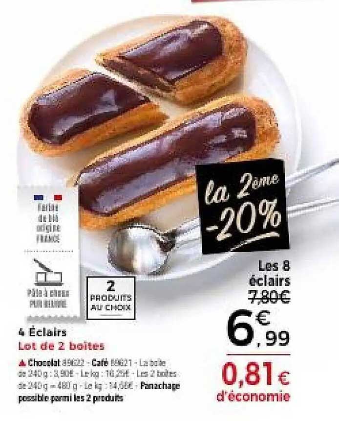 4 Éclairs - Lot de 2 boîtes