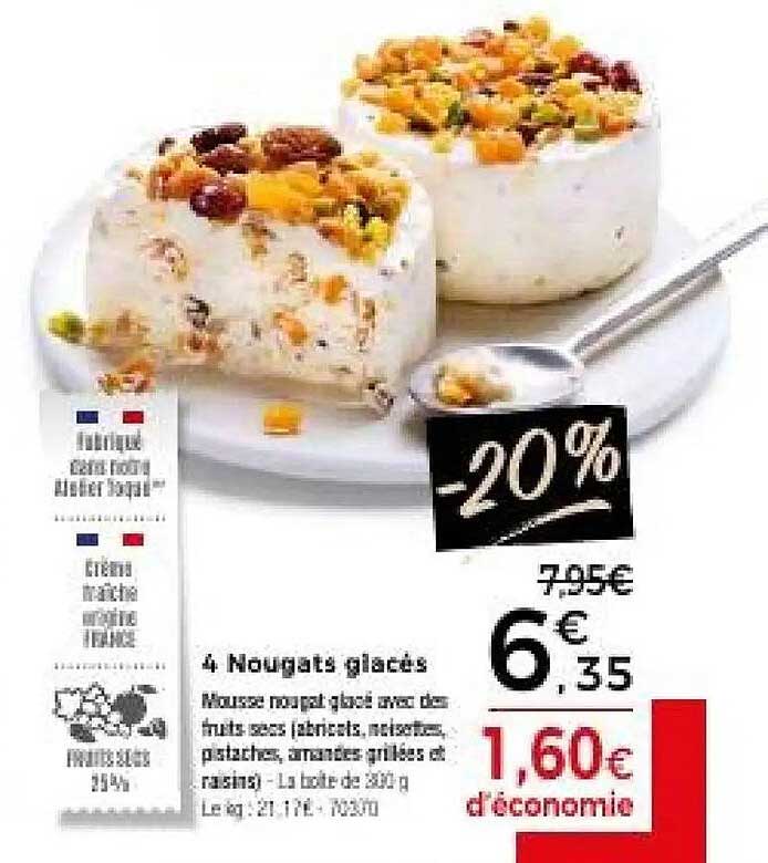 4 Nougats glacés