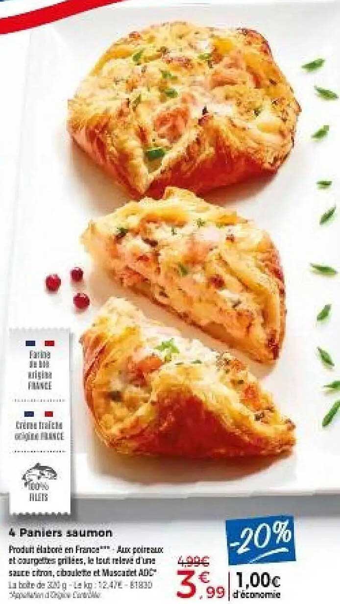 4 Paniers saumon