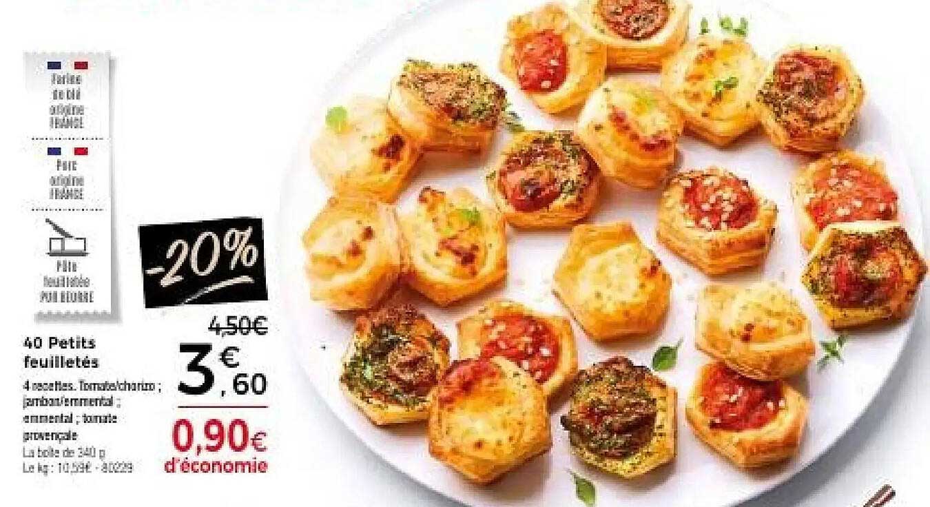 40 Petits feuilletés