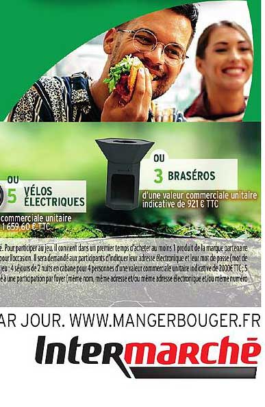 5 VÉLOS ÉLECTRIQUES OU 3 BRASÉROS