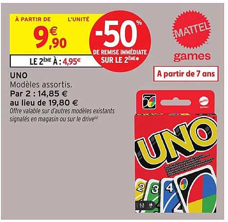 -50% DE REMISE IMMÉDIATE SUR LE 2ÈME