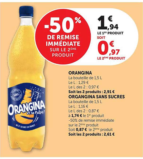 -50% DE REMISE IMMÉDIATE SUR LE 2ÈME PRODUIT