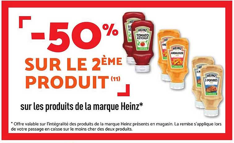 -50% SUR LE 2ÈME PRODUIT (1)