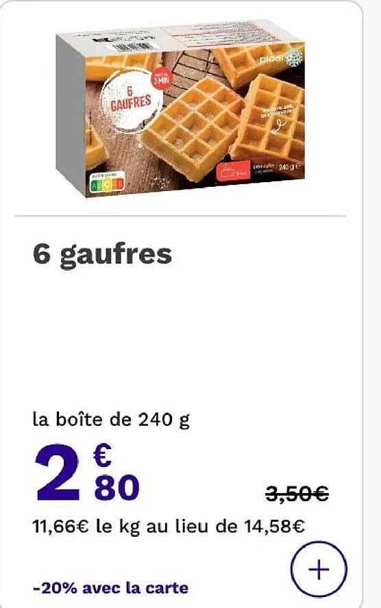 6 gaufres