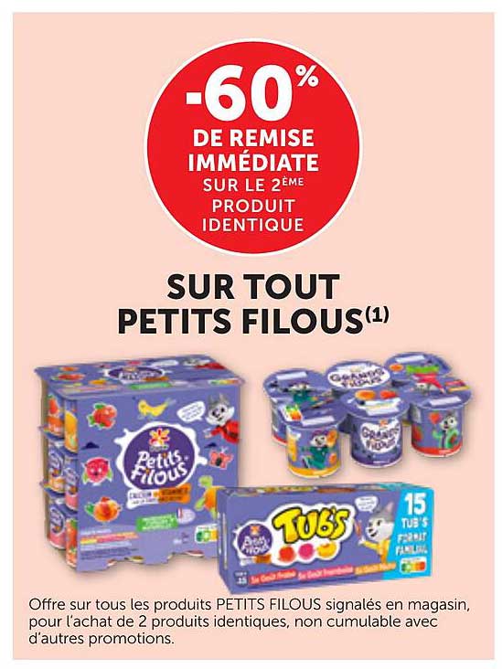-60% DE REMISE IMMÉDIATE SUR LE 2ÈME PRODUIT IDENTIQUE