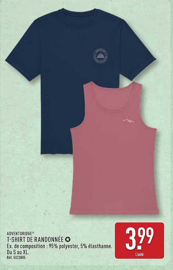 ADVENTURIDGE® T-SHIRT DE RANDONNÉE