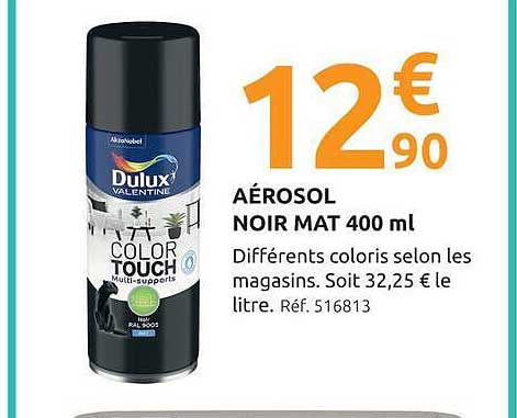 AÉROSOL NOIR MAT 400 ml