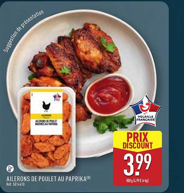 Ailerons de poulet au paprika