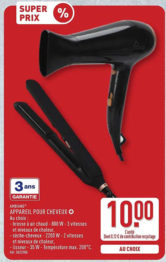 AMBIANO® APPAREIL POUR CHEVEUX