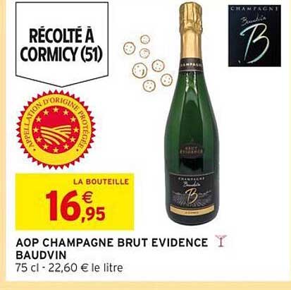 AOP CHAMPAGNE BRUT EVIDENCE BAUDVIN