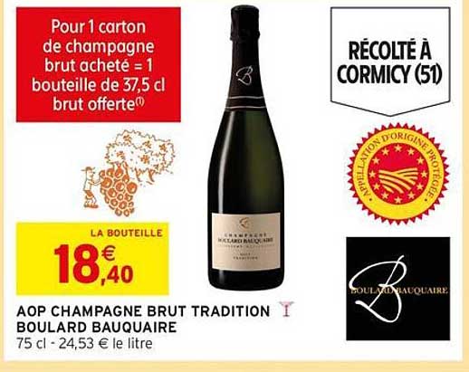 AOP CHAMPAGNE BRUT TRADITION BOULARD BAUQUAIRE