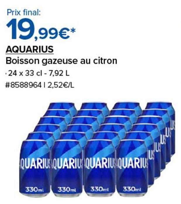 AQUARIUS Boisson gazeuse au citron