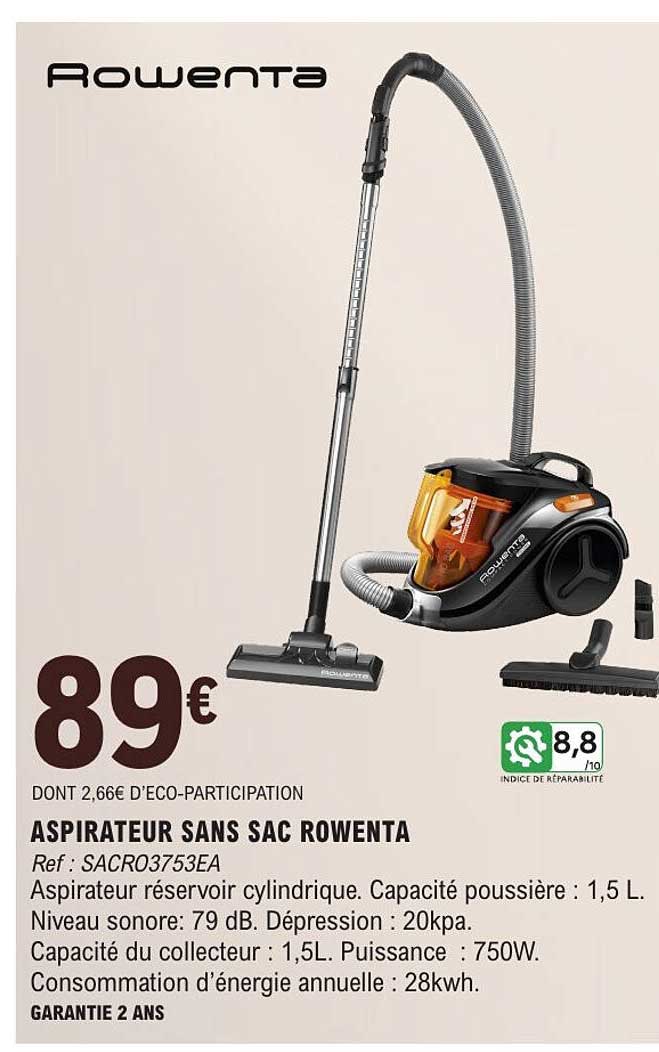 ASPIRATEUR SANS SAC ROWENTA