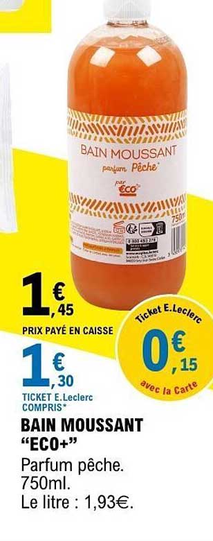 BAIN MOUSSANT “ECO+”