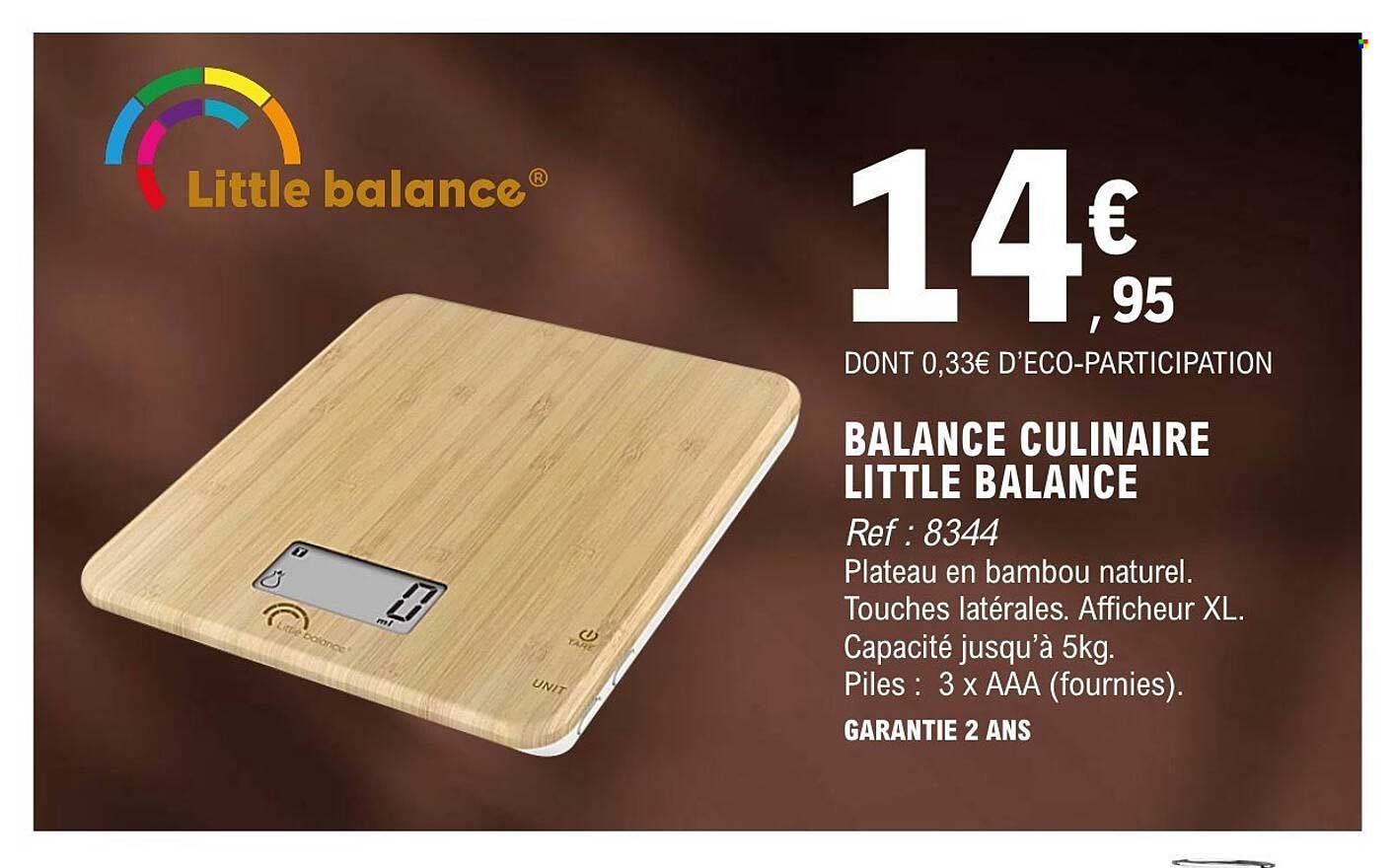 BALANCE CULINAIRE LITTLE BALANCE