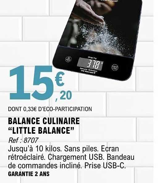 BALANCE CULINAIRE “LITTLE BALANCE”