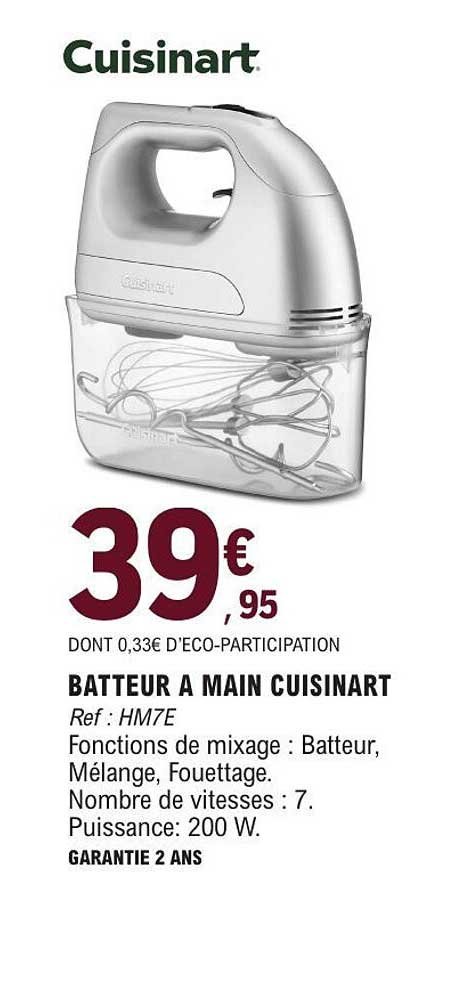 BATTEUR A MAIN CUISINART