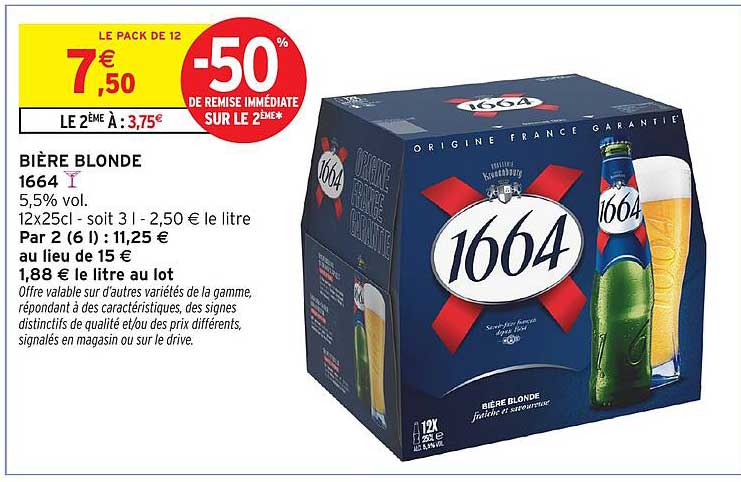 BIÈRE BLONDE 1664