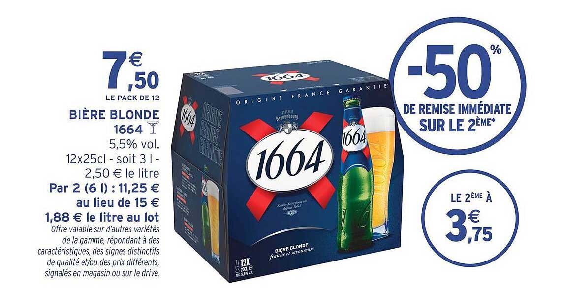 BIÈRE BLONDE 1664