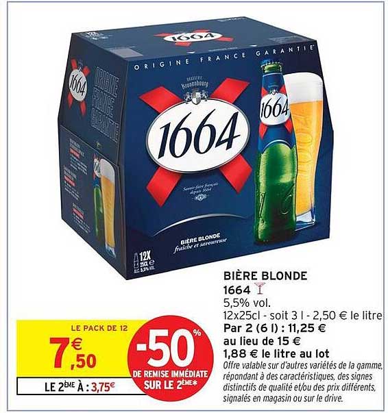 BIÈRE BLONDE 1664