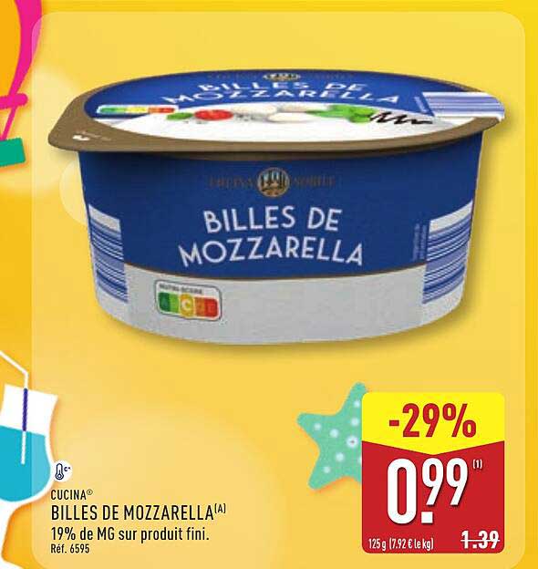 BILLES DE MOZZARELLA