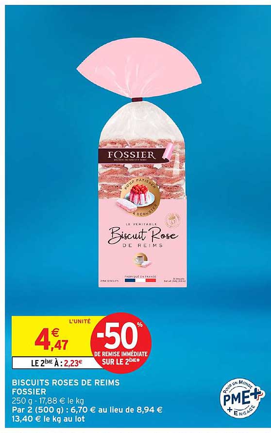 BISCUITS ROSES DE REIMS FOSSIER