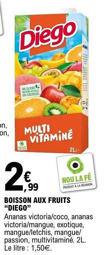BOISSON AUX FRUITS “DIEGO”
