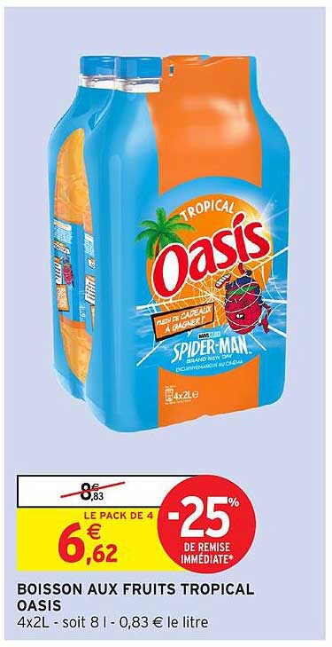 BOISSON AUX FRUITS TROPICAL OASIS