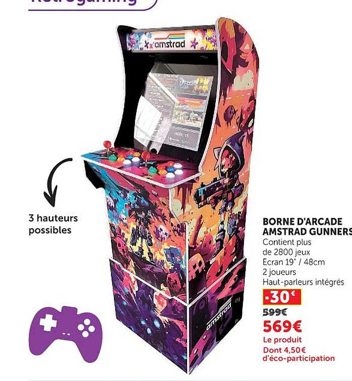 BORNE D'ARCADE AMSTRAD GUNNERS