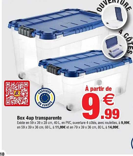 Box 4up transparente