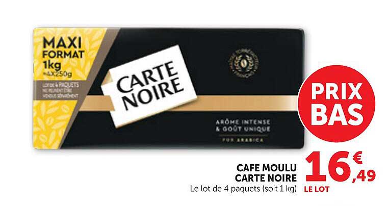 CAFE MOULU CARTE NOIRE