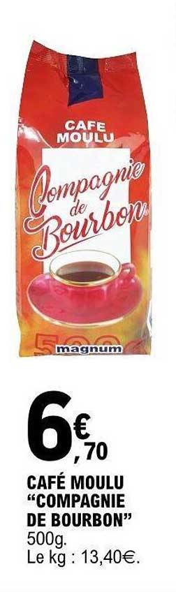 CAFÉ MOULU "COMPAGNIE DE BOURBON" 500g.
