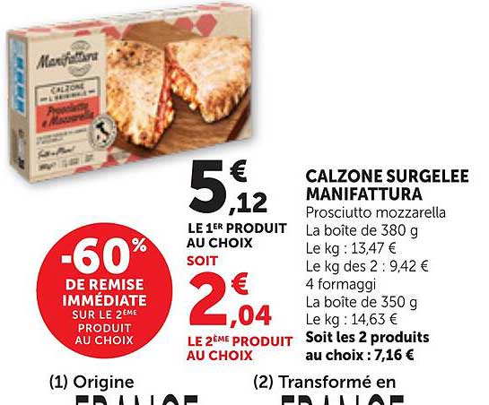CALZONE SURGELEE MANIFATTURA