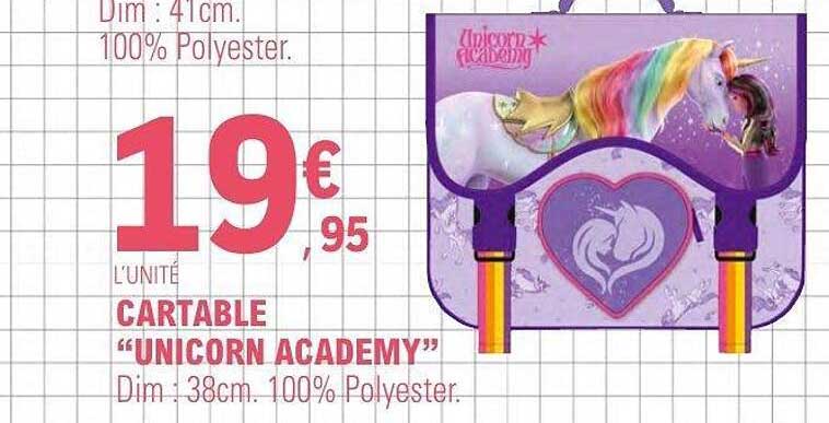 CARTABLE “UNICORN ACADEMY”