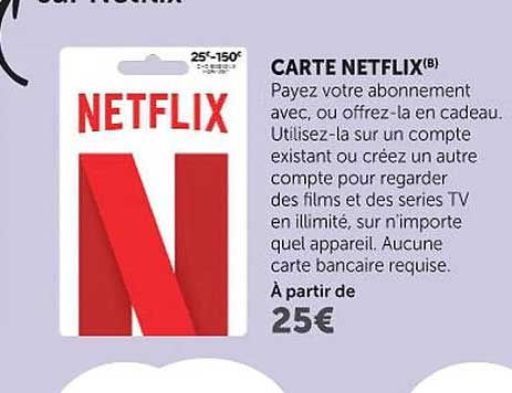 CARTE NETFLIX(B)