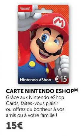 CARTE NINTENDO eSHOP(B)