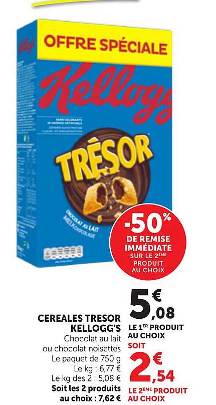 CEREALES TRESOR KELLOGG'S