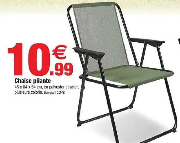 Chaise pliante