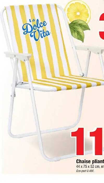 Chaise pliante