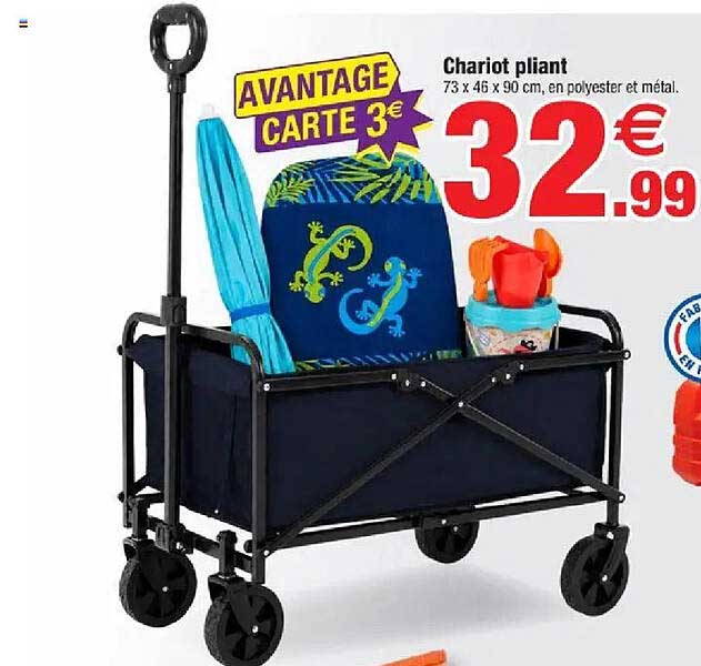 Chariot pliant