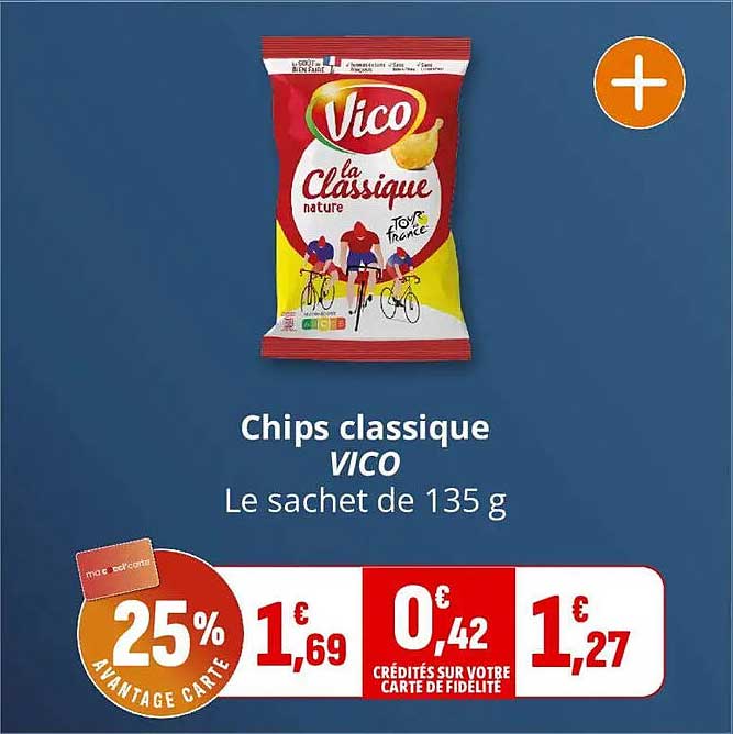 Chips classique VICO Le sachet de 135 g