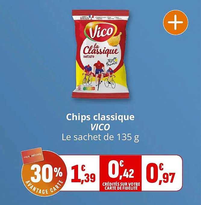 Chips classique VICO Le sachet de 135 g
