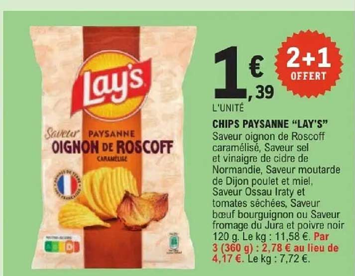 CHIPS PAYSANNE “LAY’S”