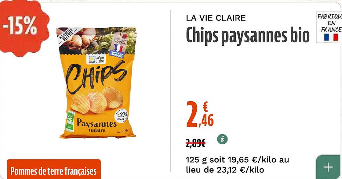 Chips paysannes bio