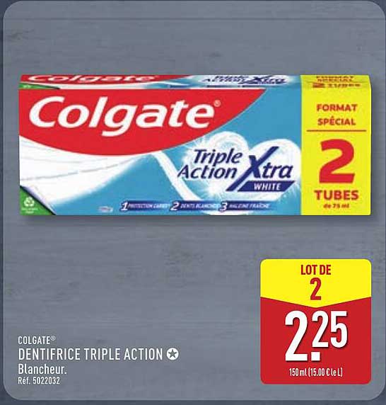Colgate Dentifrice Triple Action Blancheur