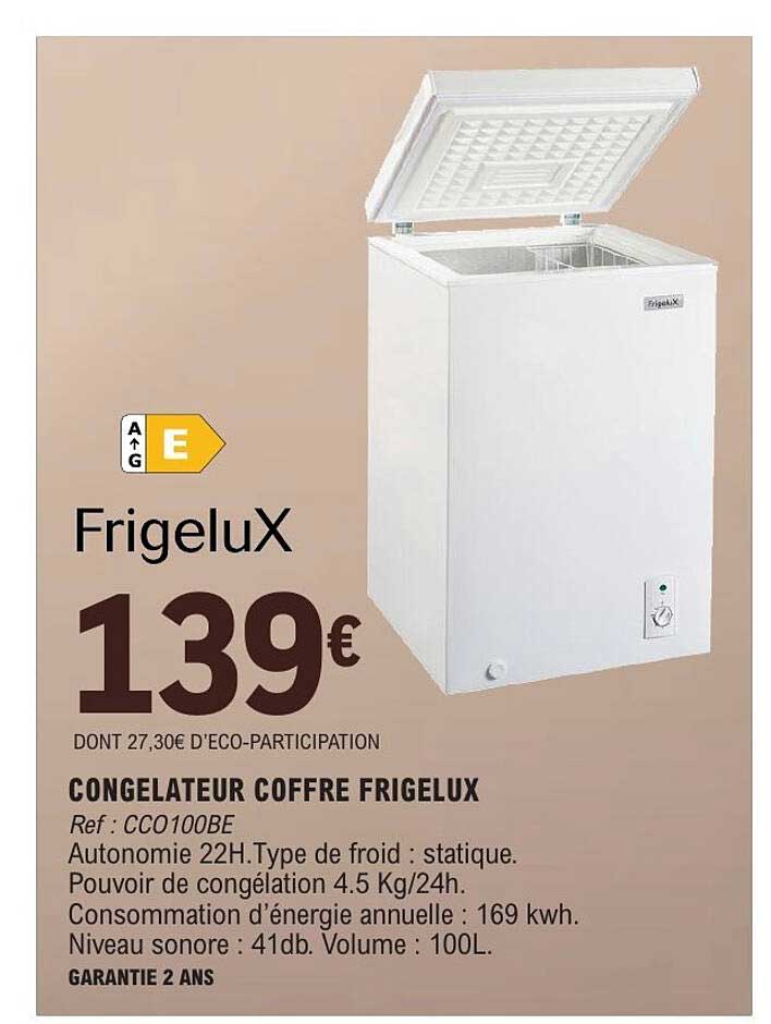 CONGELATEUR COFFRE FRIGELUX