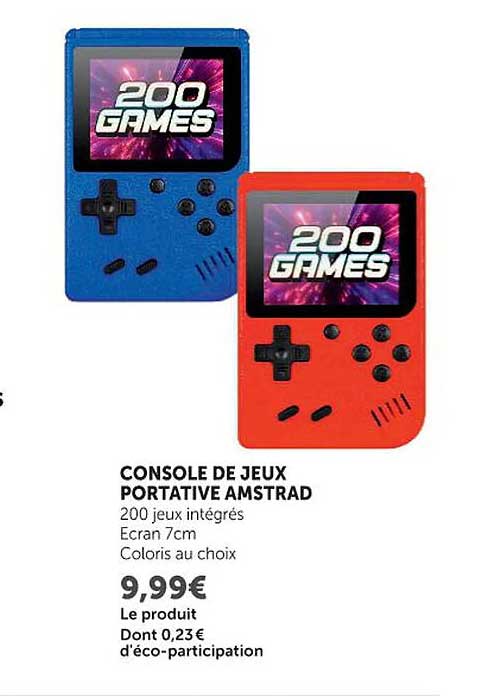 CONSOLE DE JEUX PORTATIVE AMSTRAD