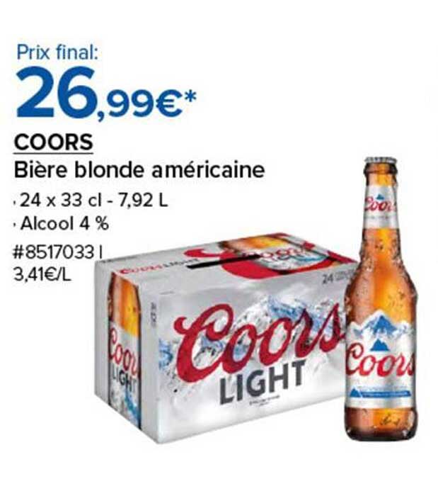 COORS Bière blonde américaine